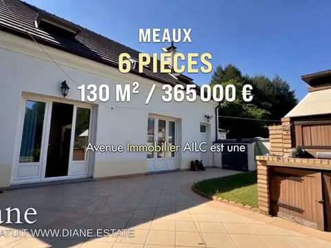 Maison de 2004 130 m².4 chambres. Proche commerces. MEAUX;