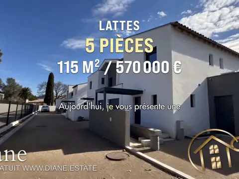 Lattes villa neuve 4 chambres