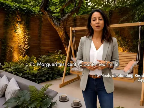 Appartements T2 neufs - Disponible immédiatement à Marguerittes  Découvrez ces deux derniers appartements T2 en rez-de-jardin,