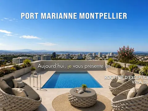T4 Dernier étage Rooftops 180 m2 vue panoramique - Port Marianne