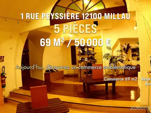 A Vendre Fond de Commerce emplacement N°1 MILLAU 12100