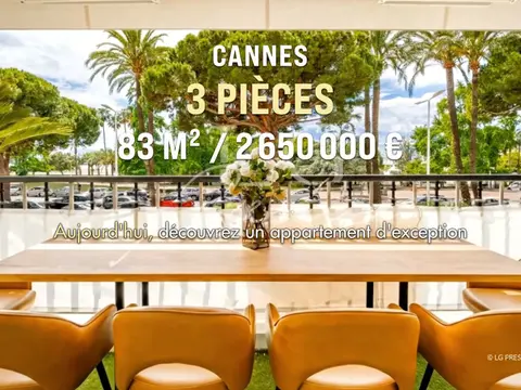 Vente Appartement Cannes, 3 Pièces, 2 Chambres, Cannes Port Canto