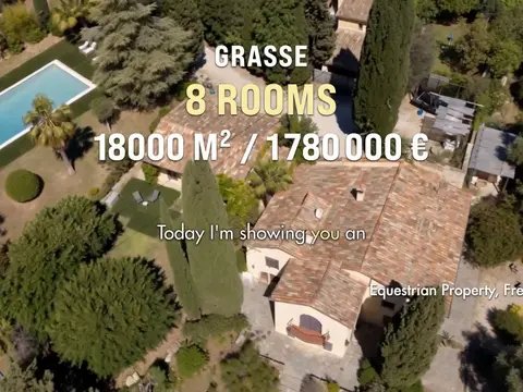 PROPRIÉTÉ ÉQUESTRE À GRASSE LIMITE MOUANS-SARTOUX