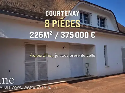 Chamàte maiosn dna sle village de Courténay
