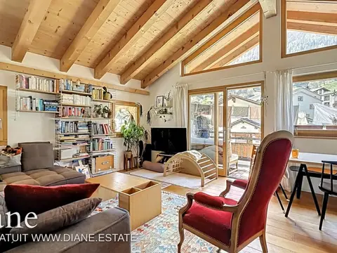 Appartement 3 pièces 65m² au Châble avec balcon