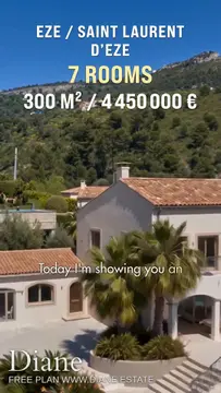 Maison familiale vue mer proche Monaco 