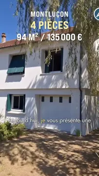 Maison traditionnelle 4 pièces Montluçon
