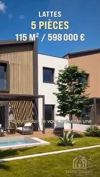 Lattes villa neuve 4 chambres + piscine