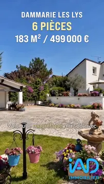 Maison a vendre sur la commune de Dammarie les Lys avec de très belles prestations.