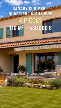 Sanary-sur-Mer – Villa familiale avec jardin, garage et fort potentiel
