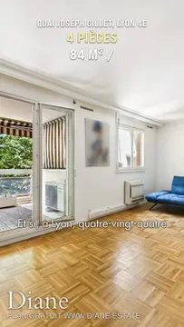 Appartement Vue Saone 84m2