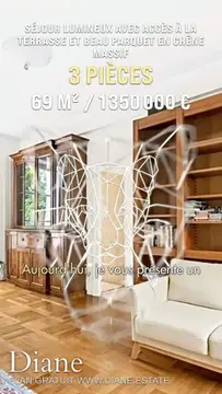 Charmant appartement F3 de 69 m2 avec terrasse au sein d'une résidence privée et sécurisée