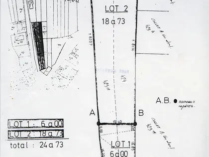 Terrain constructible de 6 ares soit 30 m de façade à la route Pas de contrainte lotissement (10)