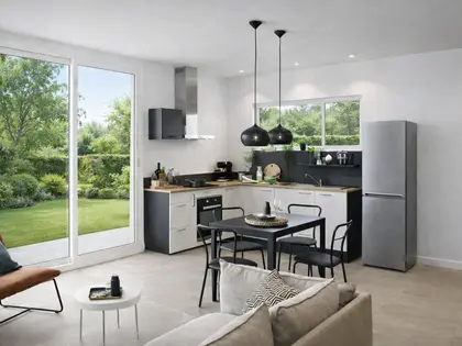 Appartements T2 neufs - Disponible immédiatement à Marguerittes  Découvrez ces deux derniers appartements T2 en rez-de-jardin, (2)