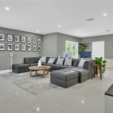 Open living room with lounge seating